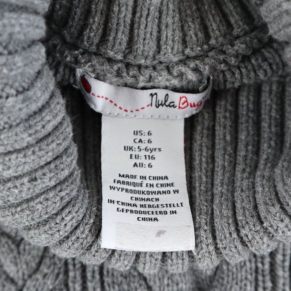 NULA BUG sweater, girl's size 6 - Picture 4 of 4